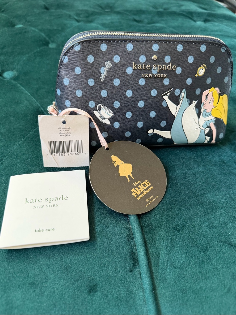 Disney x Kate Spade Alice in Wonderland Cosmetic Pouch